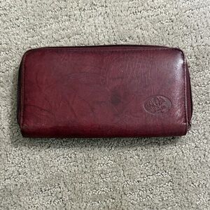 Burton Burgundy Leather Wallet